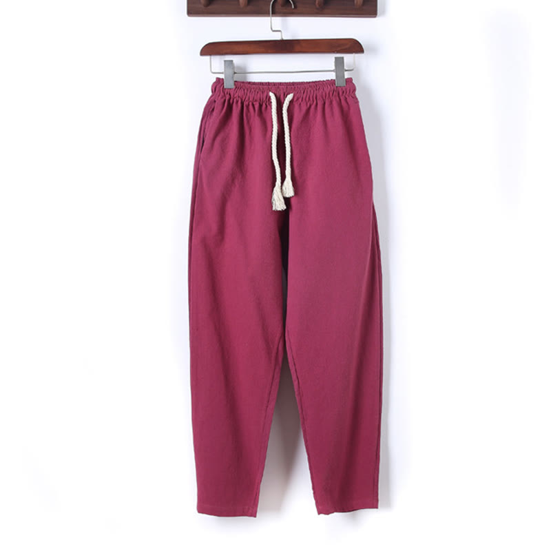 Breathable Cotton Frog-Button Men's Meditation Set