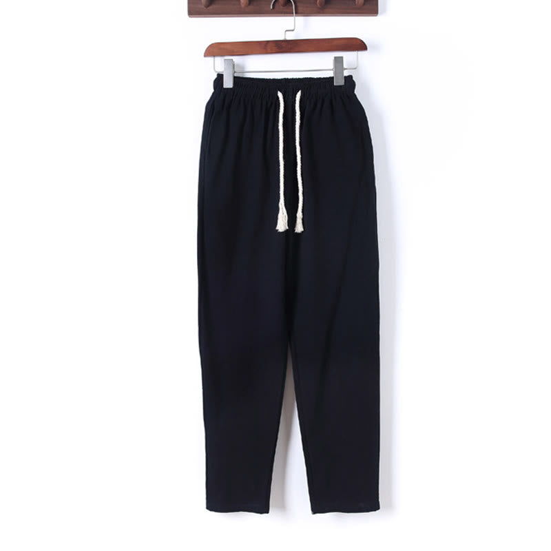 Breathable Cotton Frog-Button Men's Meditation Set