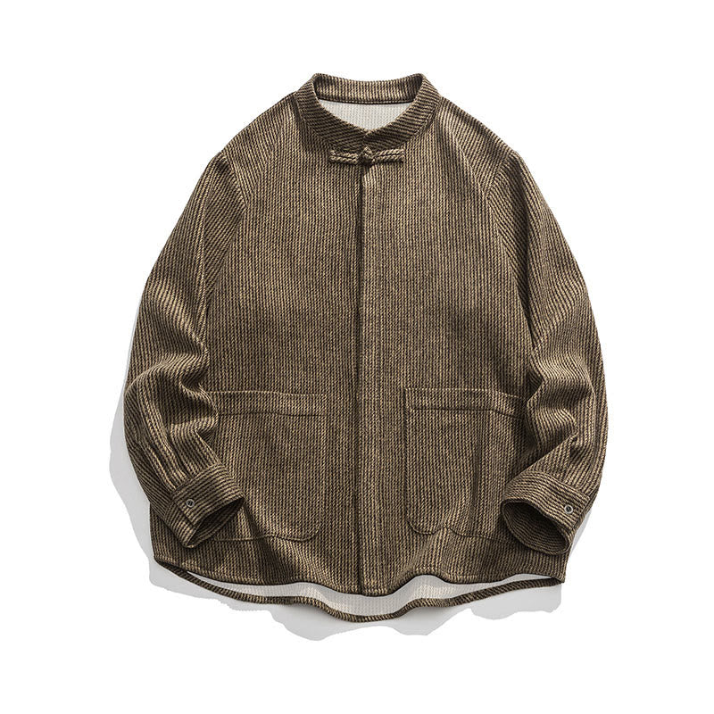 Ribbed Cotton Corduroy Frog-Button Mindful Men's Jacket
