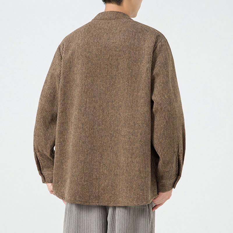 Ribbed Cotton Corduroy Frog-Button Mindful Men's Jacket