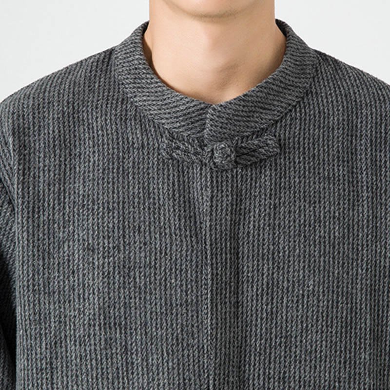 Ribbed Cotton Corduroy Frog-Button Mindful Men's Jacket