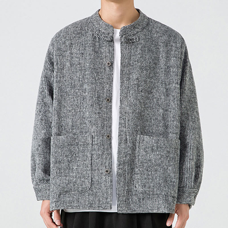 Ribbed Cotton Corduroy Frog-Button Mindful Men's Jacket