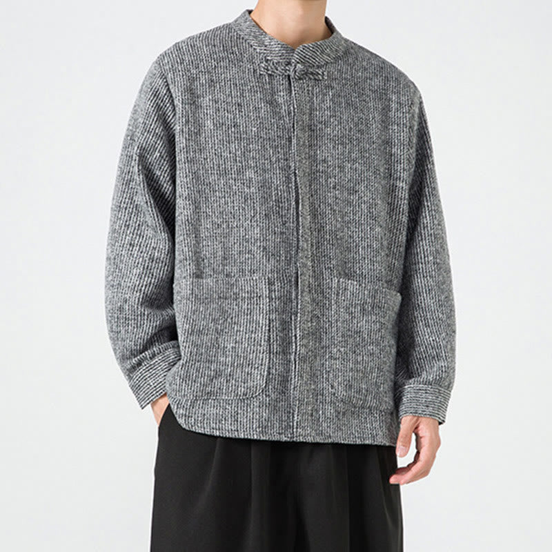 Ribbed Cotton Corduroy Frog-Button Mindful Men's Jacket