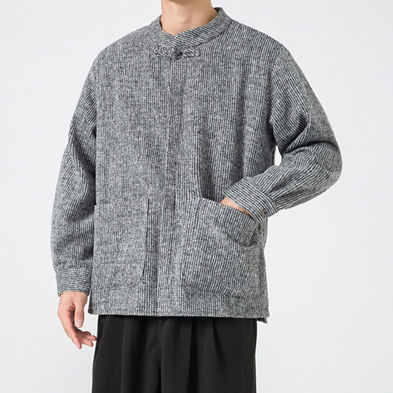 Ribbed Cotton Corduroy Frog-Button Mindful Men's Jacket