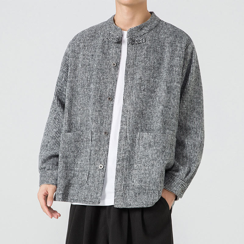 Ribbed Cotton Corduroy Frog-Button Mindful Men's Jacket