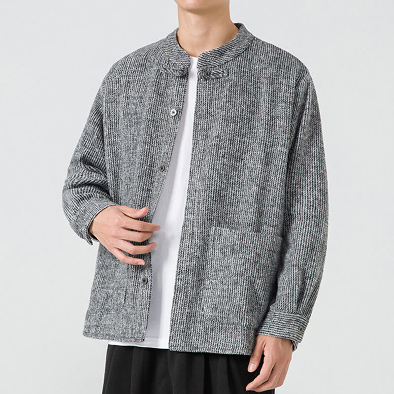 Ribbed Cotton Corduroy Frog-Button Mindful Men's Jacket