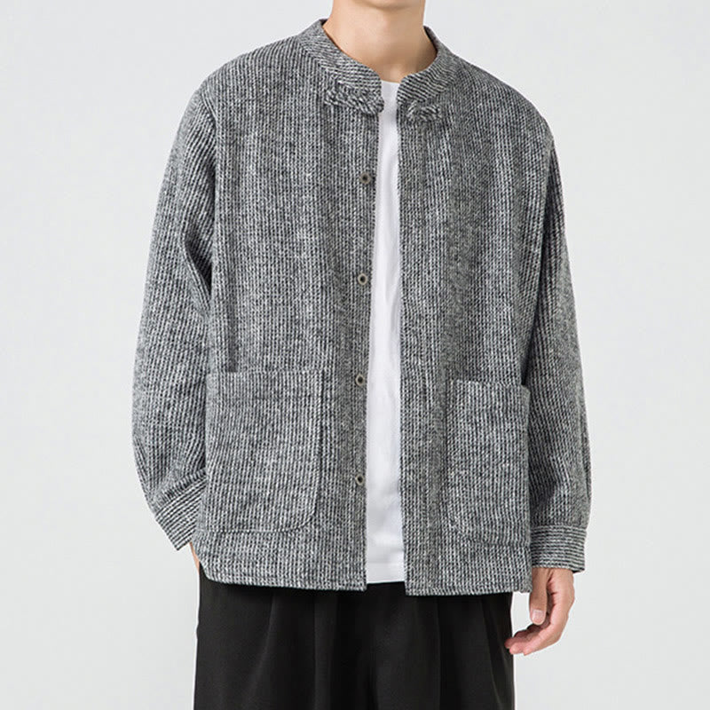 Ribbed Cotton Corduroy Frog-Button Mindful Men's Jacket