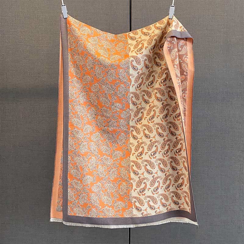 Tactile Knit Paisley Patchwork Meditation Tibetan Shawl