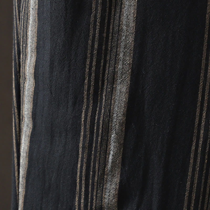 Commute Thermal Striped Cotton Corduroy Women's Harem Padded Pants With Pockets