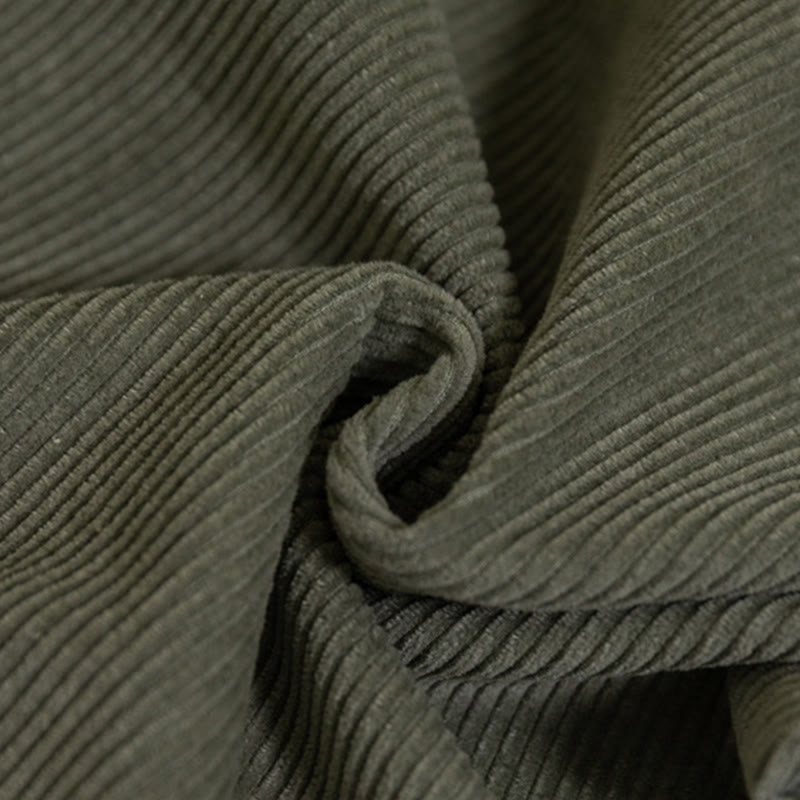 Tactile Cotton Corduroy High-Waist Meditation Pants