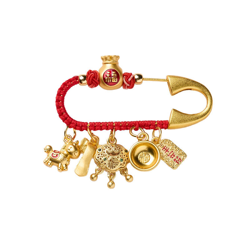 "Wishing You Fortune and Good Luck" Year of the Horse Brooch Includes Gift Message Card