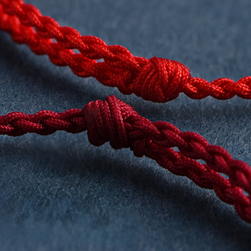 Year of the Horse 999 Sterling Silver Luck String Braided Bracelet Anklet