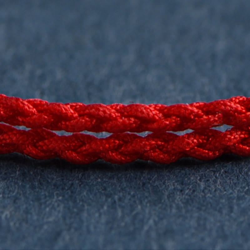 Year of the Horse 999 Sterling Silver Luck String Braided Bracelet Anklet