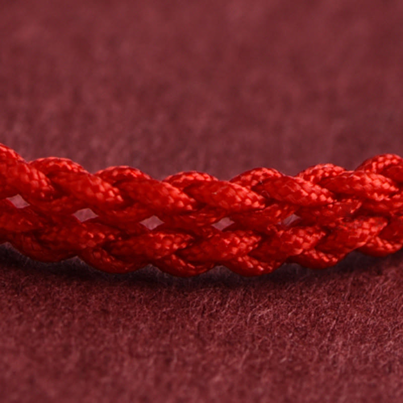 Year of the Horse 999 Sterling Silver Copper Coins Luck Rope Braided Bracelet Anklet