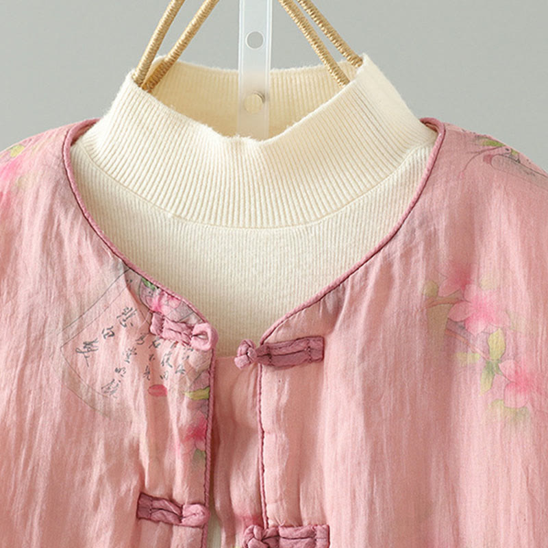 Printed Cotton-Padded Long Sleeve Thermal Jacket for Mindful Layers