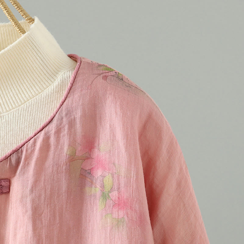 Printed Cotton-Padded Long Sleeve Thermal Jacket for Mindful Layers