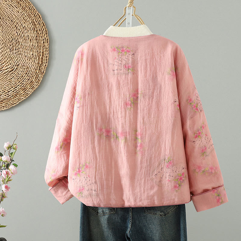 Printed Cotton-Padded Long Sleeve Thermal Jacket for Mindful Layers
