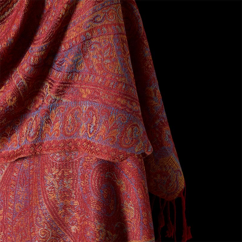 Soft Fine-Knit Tassel Tibetan Meditation Shawl and Throw
