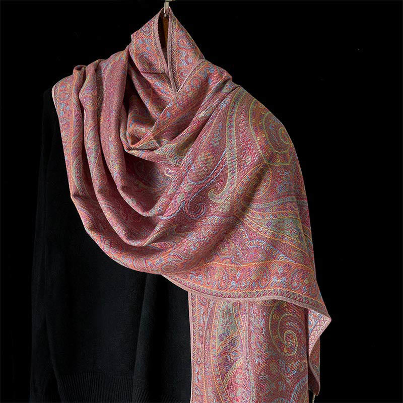 Soft Fine-Knit Tassel Tibetan Meditation Shawl and Throw