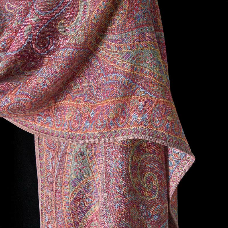 Soft Fine-Knit Tassel Tibetan Meditation Shawl and Throw