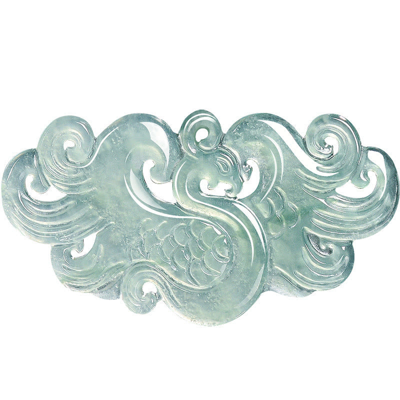 Chinese Phoenix Jade Luck Necklace String Pendant