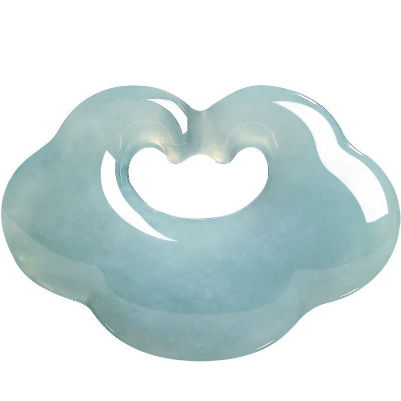 Auspicious Ruyi Jade Luck Necklace String Pendant