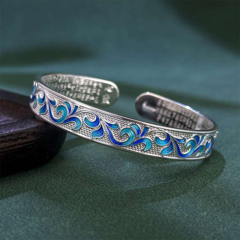 Petal Vines Entwine Branches Copper Balance Open Adjustable Bracelet Bangle