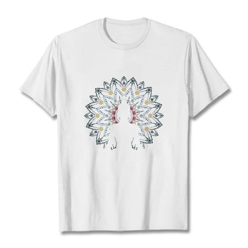 Breathable Cotton Mandala Buddha Graphic Mindful Tee