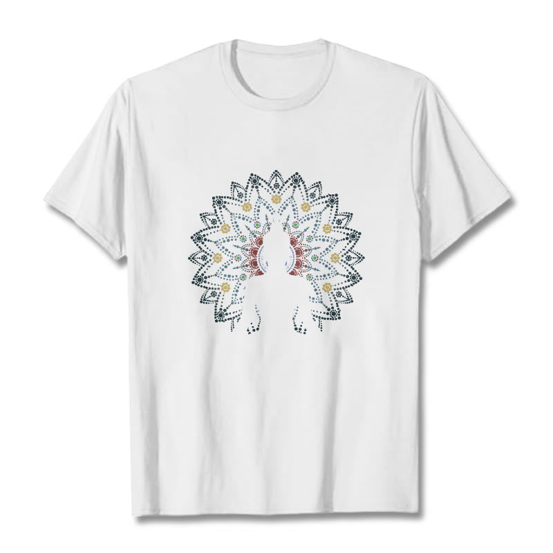 Breathable Cotton Mandala Buddha Graphic Mindful Tee