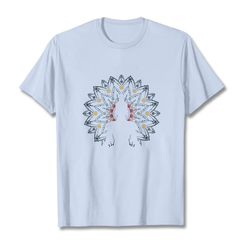 Breathable Cotton Mandala Buddha Graphic Mindful Tee