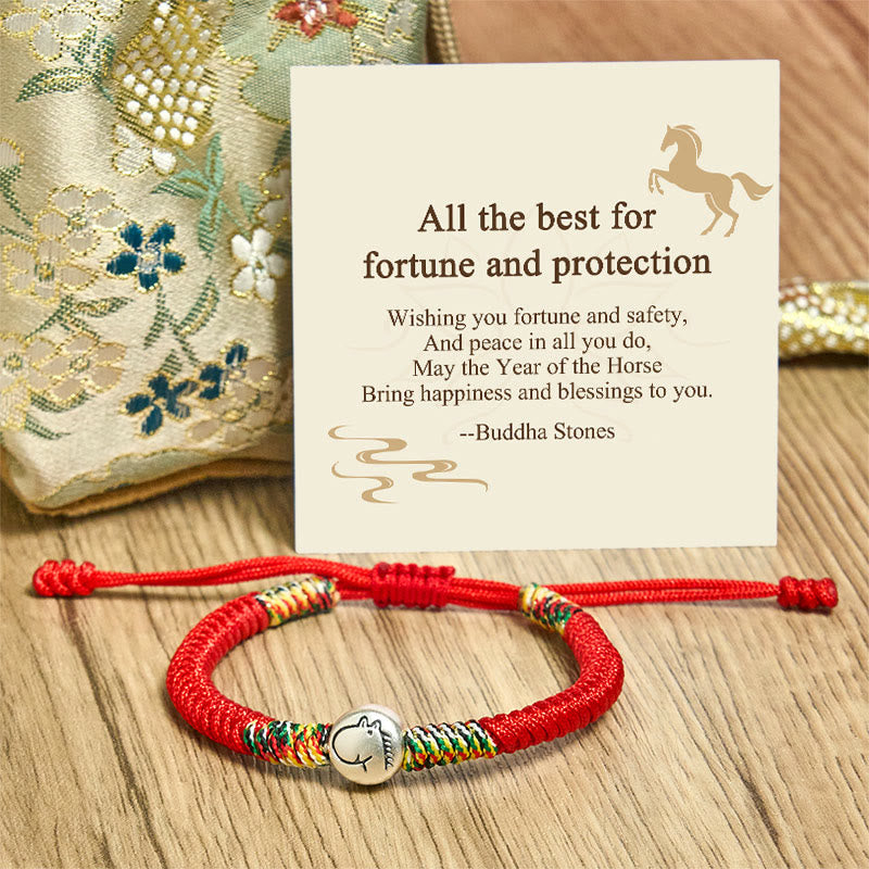 "All the Best for Fortune and Protection" Year of the Horse Includes Gift Message Card