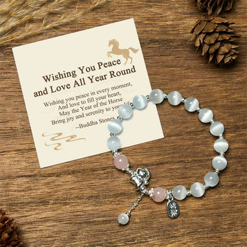 "Wishing You Peace and Love All Year Round" Year of the Horse Includes Gift Message Card