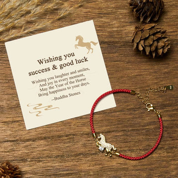 "Wishing You Success & Good Luck" Year of the Horse String Includes Gift Message Card