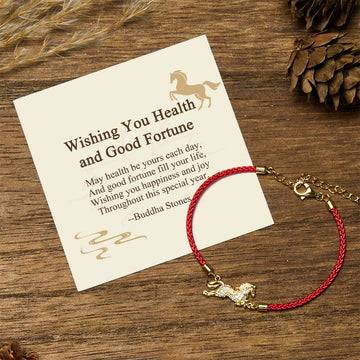 "Wishing You Health and Good Fortune" Year of the Horse Includes Gift Message Card