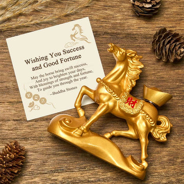 "Wishing You Success and Good Fortune" Year of the Horse Decor Includes Gift Message Card