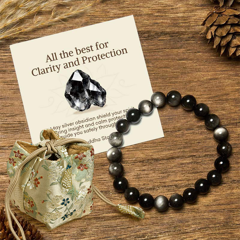 "All the Best for Love and Harmony" Stone Quartz Bracelet Includes Gift Message Card