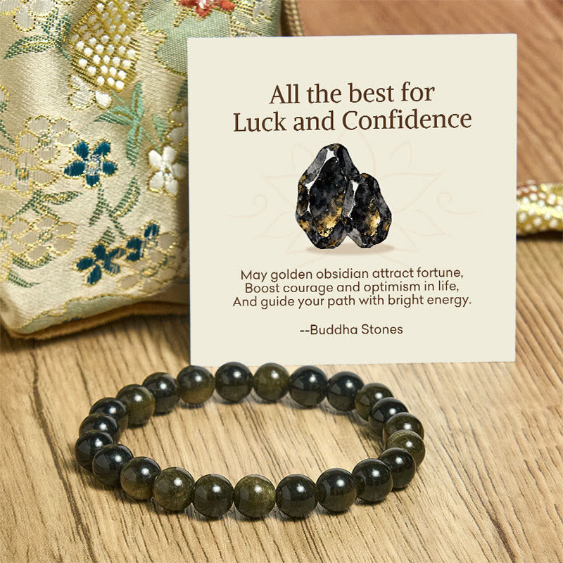"All the Best for Love and Harmony" Stone Quartz Bracelet Includes Gift Message Card