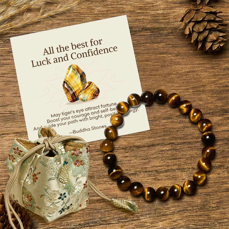 "All the Best for Love and Harmony" Stone Quartz Bracelet Includes Gift Message Card