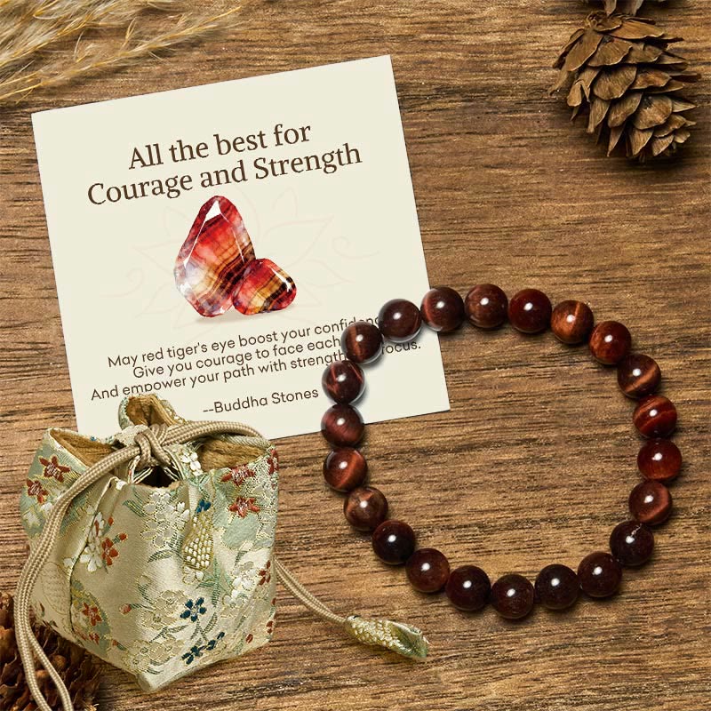 "All the Best for Love and Harmony" Stone Quartz Bracelet Includes Gift Message Card