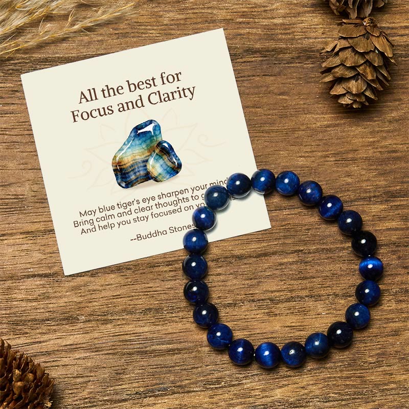 "All the Best for Love and Harmony" Stone Quartz Bracelet Includes Gift Message Card