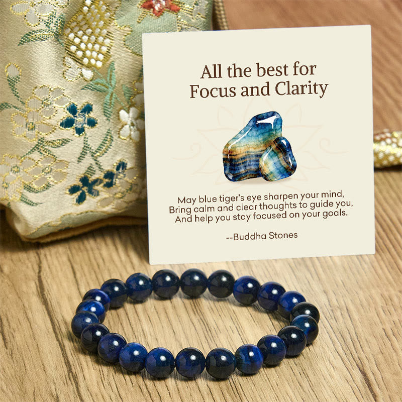 "All the Best for Love and Harmony" Stone Quartz Bracelet Includes Gift Message Card