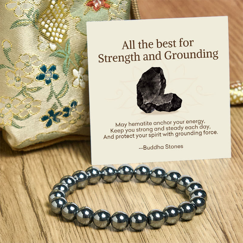 "All the Best for Love and Harmony" Stone Quartz Bracelet Includes Gift Message Card