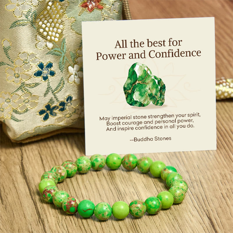 "All the Best for Love and Harmony" Stone Quartz Bracelet Includes Gift Message Card