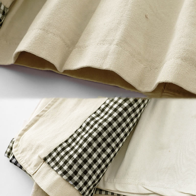 Commute Patchwork Design Cotton Women's Jacket With Pockets