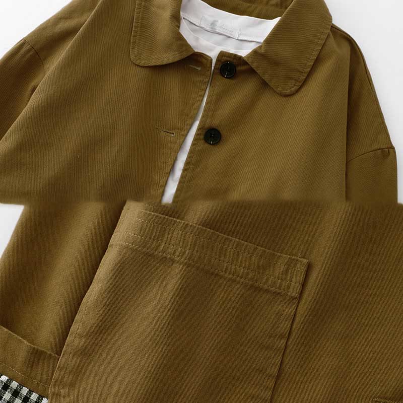 Commute Patchwork Design Cotton Women's Jacket With Pockets