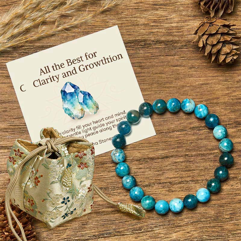"All the Best for Love and Harmony" Stone Quartz Bracelet Includes Gift Message Card