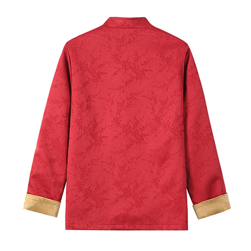 Textured Jacquard Cotton Stand-Collar Mindful Men's Jacket