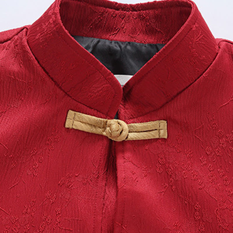 Textured Jacquard Cotton Stand-Collar Mindful Men's Jacket