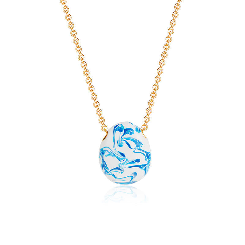 Copper Wealth Healing Water Drop Shape Pendant Necklace