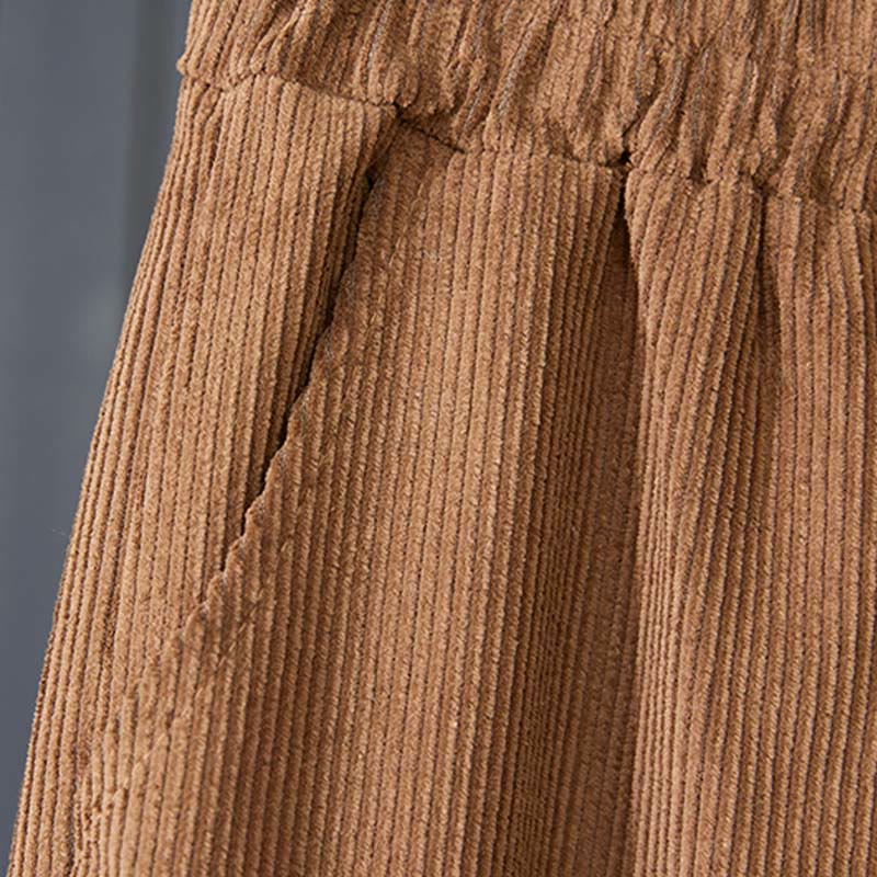 Thickened Cotton Corduroy Grounding Meditation Harem Pants
